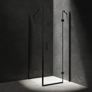 MANHATTAN kabina prysznicowa prostokątna z drzwiami uchylnymi, 100 x 90 cm