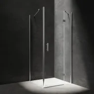 MANHATTAN kabina prysznicowa prostokątna z drzwiami uchylnymi, 80 x 70 cm