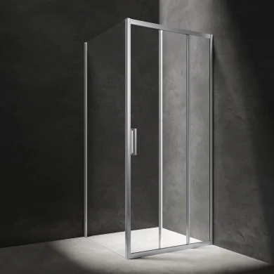 CHELSEA kabina prysznicowa prostokątna z drzwiami przesuwnymi, 100 x 80 cm