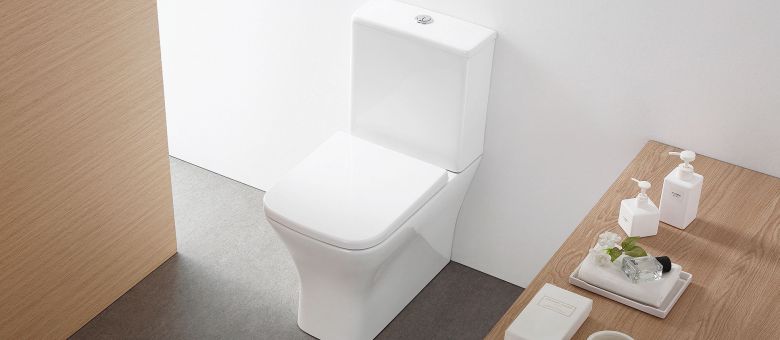 Bathco Canberra miska WC stojąca z deską i spłuczką 4573