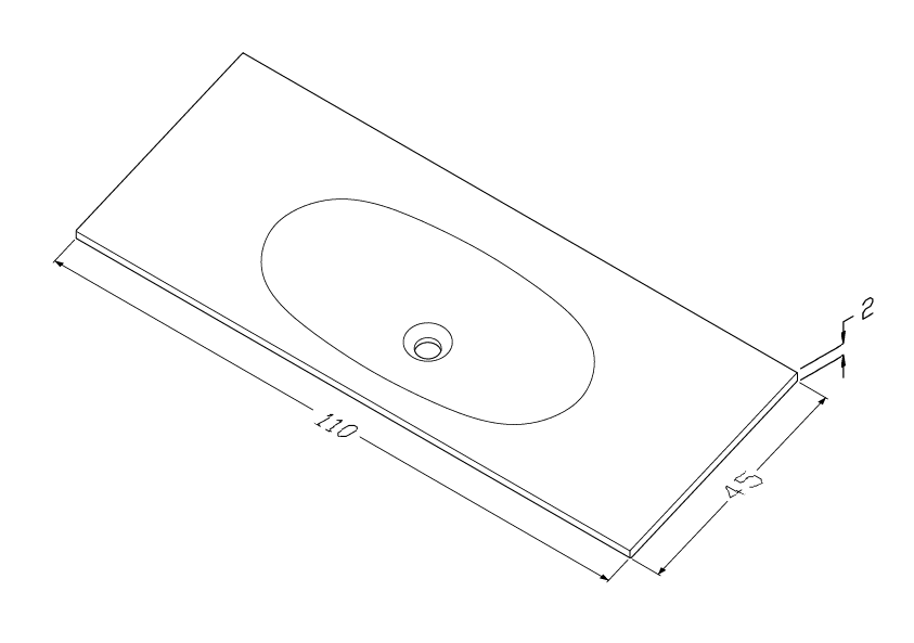 wymiary 110x45x2 cm